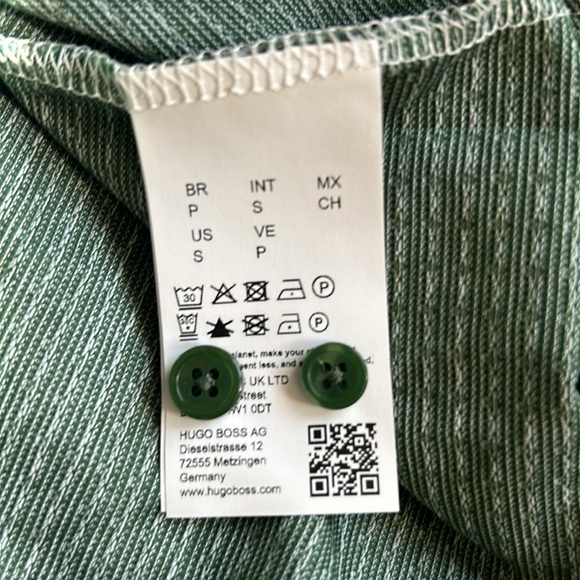 BOSS | Open Green Printed Slim Fit Shirt - Picture 12 of 12